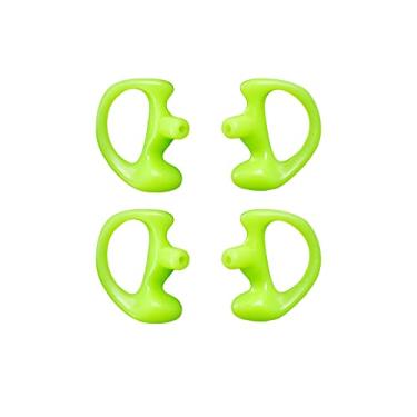 Imagem de Yolipar Fone de ouvido de substituição de silicone macio Eardud Earmold para Walkie Talkie Audio Kit de fone de ouvido de tubo acústico de ar (verde, pequeno (2 pares))
