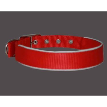 Imagem de Coleira refletiva de nylon duplo de 1/5.1 cm de largura, serve para Poodle de pescoço de 26,7 a 34,3 cm, chihuahua, filhotes