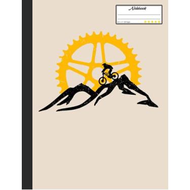 Imagem de Mountain Biking Notebook: Lined Notebook, Diary, Track, Log or Journal - Gift for Mountain Bikers, Cyclists, Bicycles Fans, Off-Road Cycling Lover - (8.5” x 11” 120 Pages)