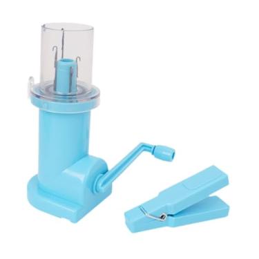 Imagem de Fancyes Máquina de tricô de carretel manual doméstico para faça você mesmo, Azul