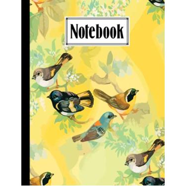 Imagem de Notebook: Composition Notebook Birds- College Ruled 120 Pages - Large 8.5" x 11" By Nicolas Paul