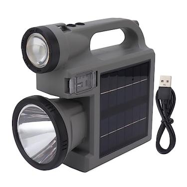 Imagem de Lanterna solar Vomeko, lanterna LED portátil, lanterna solar à prova d'água, com painel solar de dois lados, para caça, camping, barco, emergências