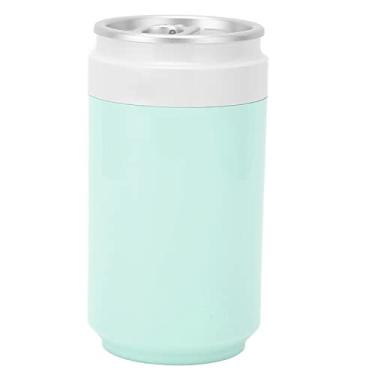 Imagem de Umidificador USB Em Formato de Lata Com Luz LED, Ultra Silencioso e Portátil para Uso Doméstico, No Escritório, No Carro e Em Viagens (Verde claro)