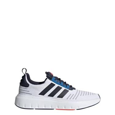 Imagem de adidas Tênis masculino Swift Run 23 com cadarço casual - branco, Branco, 41