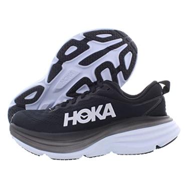 Imagem de Hoka Bondi 8 feminino, Preto, branco, 34