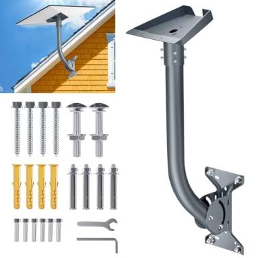 Imagem de Suporte Starlink Gen 3, kit de montagem ajustável compatível com placa padrão V3 Starlink, adaptador de tubo Starlink Pole + Starlink Gen 3, suporte de parede/teto de 45,7 cm para Starlink.