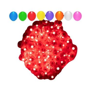 Imagem de Mini Balão de Luz LED - Lâmpada Redonda para Festa, Casamento e Natal,