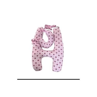 Imagem de Almofada Em Forma H Adulto E Infantil Com Apoio Para Pescoço De Dormir