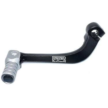 Imagem de Alavanca de mudança de marcha, alavanca de câmbio de alumínio de liga de haste CNC, serve para motocicleta BSE CRF 110 Apollo TTR 125 motocicleta 50cc 110cc 250cc Dirt Pit Bike (Preto-prata)