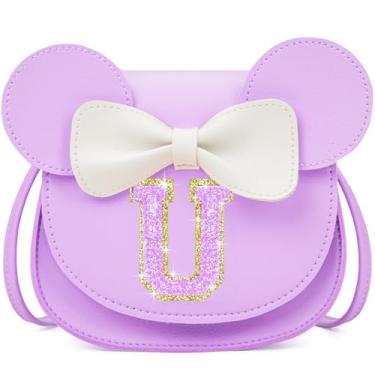 Imagem de OYLOLA Presentes de aniversário para meninas de 3, 4, 5, 6, 7 e 8 anos, bolsa infantil para meninas pequenas, presente para meninas, Roxo-roxo brilhante, U