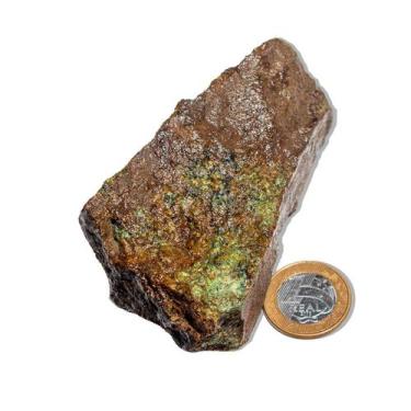 Imagem de 03 Malaquita Pedra Bruto Natural 300 a 350g 10 a 15cm Tipo C - Cristai