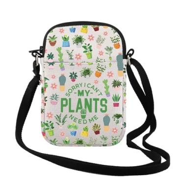 Imagem de TSOTMO Presente de jardineiro Sorry I Can't My Plants Need Me Bolsa tiracolo de jardinagem presente de plantio para amantes de plantas, My Plants Cr