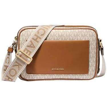 Imagem de Michael Kors Maeve Bolsa transversal grande East West, baunilha/bolota, Baunilha/Bolota