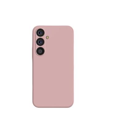 Imagem de Para Samsung A54 5G Capa de silicone líquido Capas de telefone para Samsung Galaxy A54 A 54 5G A55 5G Proteção traseira capa macia, rosa, para A53