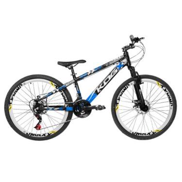 Imagem de Bike kog aro 26 para grau tipo viking hupi gios 1x7 com garfo 29 preto