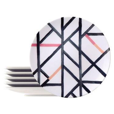 Imagem de Kit Prato Raso Tramontina Street Em Porcelana 28 Cm 06 Peças Tramontina