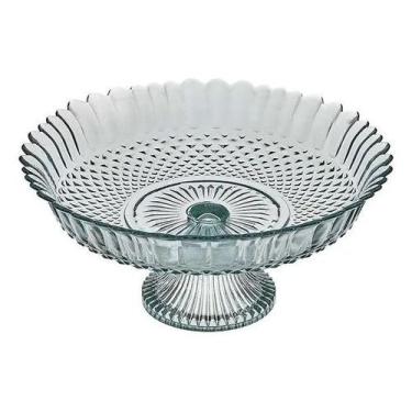 Imagem de Prato Para Bolo Diazão Com Pé Em Vidro 28,8x13,5cm - Vitazza - NoBrand
