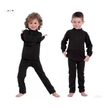 Imagem de Blusa ou Meia Calça Segunda Pele Térmica Infantil Para Frio - JoJohn, 