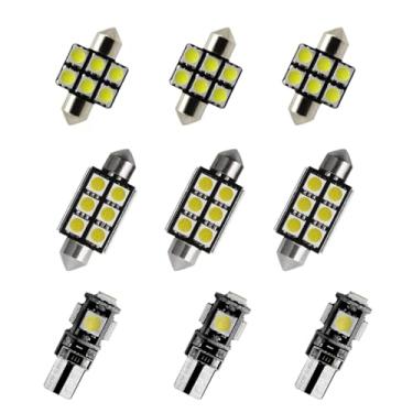 Imagem de 8X-SPEED 9PCS Lâmpada LED Interior Chip 5050 para Kia Sorento MK2 2010-2014 Caixa de luva de leitura concluída porta-malas espelho viseira de sol