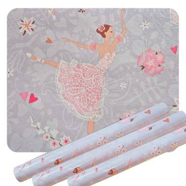 Imagem de Papel De Parede 5m Adesivo Quarto Decorativo Menina Bebê Baby Vinil Dercorado Menino Safari Bailarina Infantil Lavável Autocolante (Bailarina)