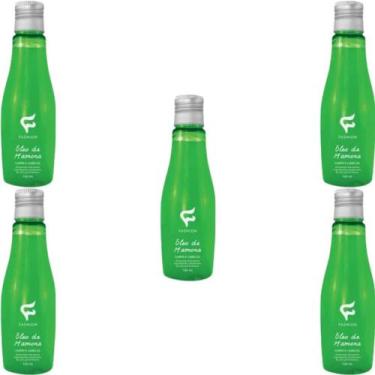 Imagem de Óleo Corpo e Cabelos Fashion Rícino Mamona Frasco 130ml Kit 5 Unidades