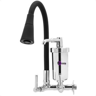 Imagem de Torneira para Cozinha Pia Gourmet com Filtro Parede Tubo Emborrachado 