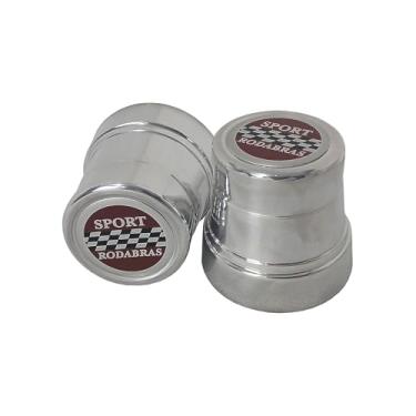 Imagem de kit Calota Copinho Cromada Alumínio para Fusca Estrela Jogo com 04 Unidades Help Rodas