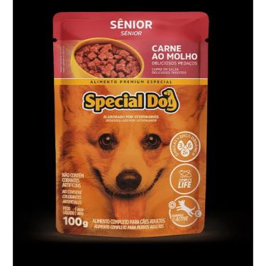 Imagem de Sachê Special Dog Sênior Adulto Sabor Carne ao Molho