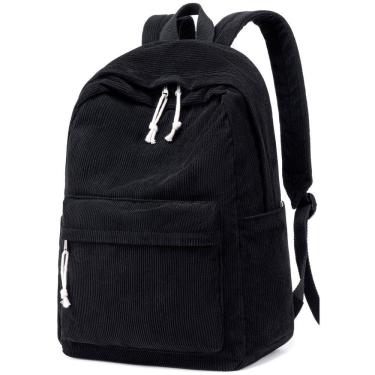 Imagem de Mochila escolar BTOOP Corduroy para adolescentes com bolsa para laptop de 17 polegadas
