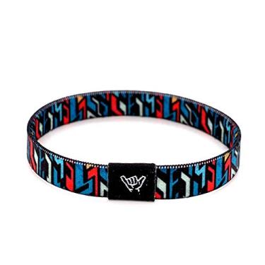 Imagem de Hang Loose Bands - Pulseira de praia de surfista costeiro para homens, mulheres e adolescentes - Verão confortável - Pulseira reversível Boho - Pulseiras de amizade, Small: 6.5" (most common fitting