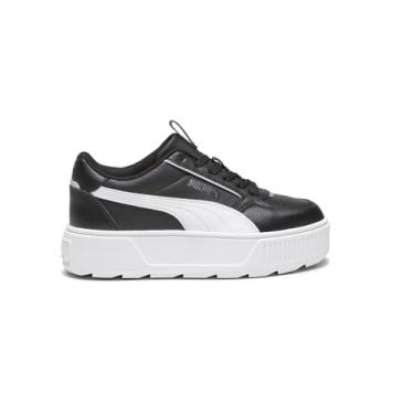 Imagem de PUMA - Tênis infantil Karmen Rebelle, Puma Preto/PUMA Branco/PUMA Prata, 18