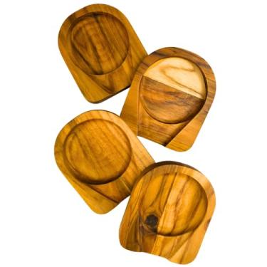 Imagem de Descanso de talher para mesa kit com 4 de madeira