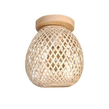 Imagem de Luminaria De Bambu Teto Artesanal Fibra Natural Sala Nat93 - Acienda