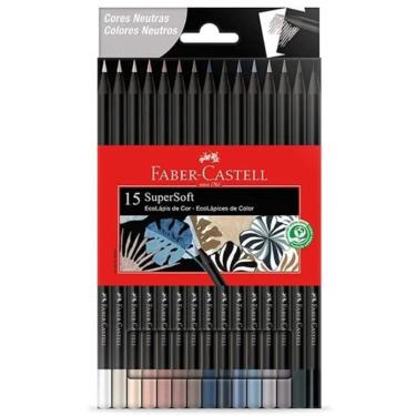 Imagem de Lápis de Cor Faber Castell 15 Cores Neutras Super Soft 120715 Softnc