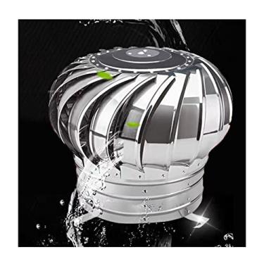 Imagem de WZYCLTT Capa de chaminé de ventilação giratória de aço inoxidável - tampa de ventilação de turbina de telhado giratório anti-corrente descendente - Solução durável e eficaz movida a vento