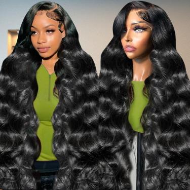 Imagem de Perucas frontais de renda MAKATI Body Wave 100% cabelo humano 24" 180%