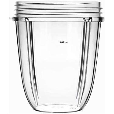 Imagem de Caneca de substituição para copo de peça NutriBull, 600 W e Pro 900W, liquidificador/mixer, peças de substituição para NutriBull., Branco, 18oz nutribullet cups