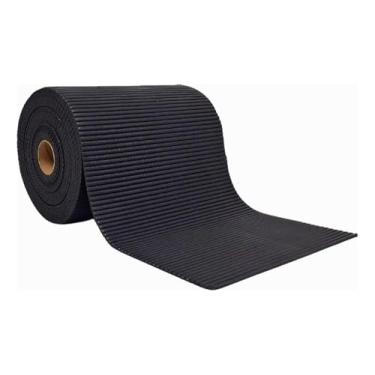 Imagem de Passadeira Tapete Antiderrapante Emborrachado 43cm x 5 Metros (Preto)