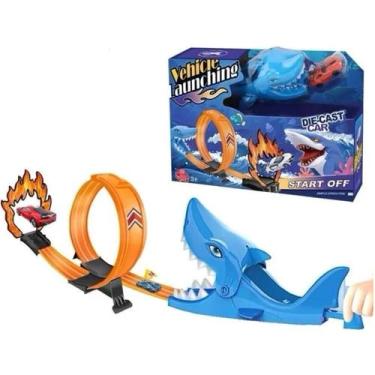 Imagem de Pista Tubarão Com Lançador Brinquedo Looping 360º - Toys