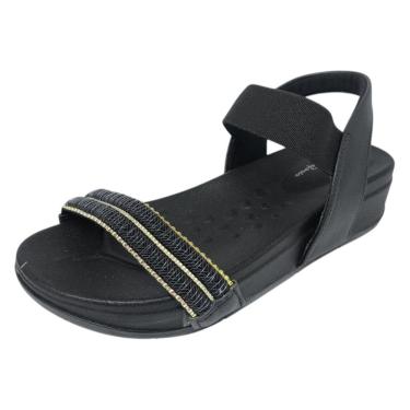 Imagem de Sandália Feminina Anabela Flatform Conforto Estilo Modare