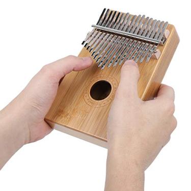 Imagem de Piano de Polegar de MBA de 17 Teclas Feito de Phyllostachys Pubescens, Instrumento Musical Portátil para Iniciantes e