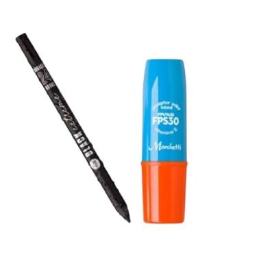 Imagem de Kit Lápis para Olhos Preto Extreme e Protetor Labial