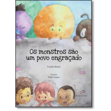 Imagem de Monstros São Um Povo Engraçado, Os - Livro Infantil Para Colorir - DUN