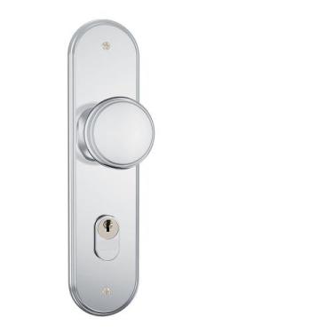 Imagem de Fechadura Externa Larga 55mm 1601/08 Porta Madeira Stam, Cromado