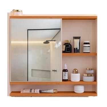 Imagem de Espelheira Suspensa Para Banheiro Closet Porta e Nichos Ganchos Toalhas (Aqua Off White Cinamomo)