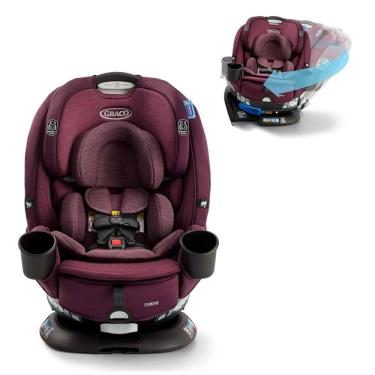 Imagem de Cadeirinha de Carro Conversível Graco Turn2Me 3 em 1, London - Única com Rotação, Instalação Rápida e Estrutura Reforçada em Aço