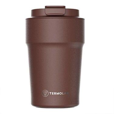 Imagem de Copo Térmico Termolar Marrom Café da tarde 380mL Uniq, Café da Tarde, 