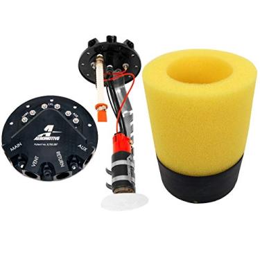 Imagem de Aeromotive Bomba de combustível de substituição direta Drop-In da série Phantom 18312, único 340LPH, serve para caminhão Chevy 1999-2004