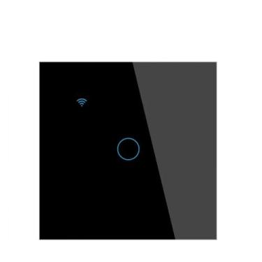 Imagem de GaoLeAve Interruptor inteligente WiFi interruptor de toque de parede com luz da UE 220V fio neutro/sem fio neutro Tuya Smart Life 1/2/3/4 Gang-101BW-PRETO-01