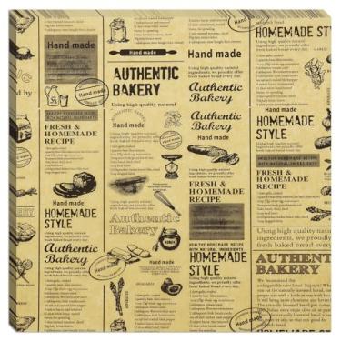 Imagem de ANNBAKING Papel De Embrulho Marrom Resistente À Gordura Com Letras E Texto Alimentos, 25 Cm X 200 Unidades, Forros Cestas, Melhores Folhas Kraft Para Padaria, Piquenique, Festival, Feira Ou Churrasc